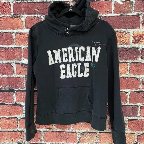 American Eagle Outfitters Hootie Sweater Women Large L Black - Picture 1 of 8